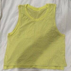 Lululemon Yellow Sleeveless Tank Top